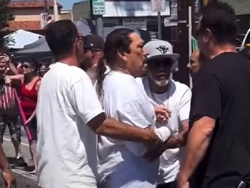 Actor Danny Trejo punches 'coward' at July 4th parade