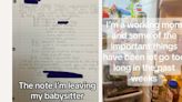 Busy mom comes up with a time-saving hack by using her babysitter for housework