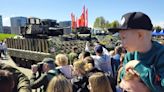 Photos show Russia flaunting its war spoils, including a Howitzer, Leopard 2, Bradley, and other modern weapons from over a dozen NATO countries