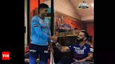 Watch: 'Badi jaldi aaya practice pe' - When Shubman Gill met Virat Kohli in RCB dressing room | Cricket News - Times of India