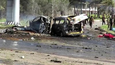 Car bomb in Damascus kills one, drone strike near Lebanon border targets two vehicles amid Syrian civil war | World News - The Indian Express