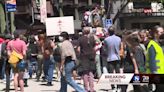 UCSC students protest on campus, march for May Day and for peace in Gaza