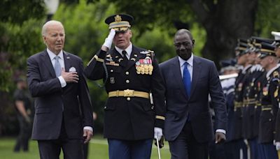 Biden greets Kenya’s president ahead of major military designation