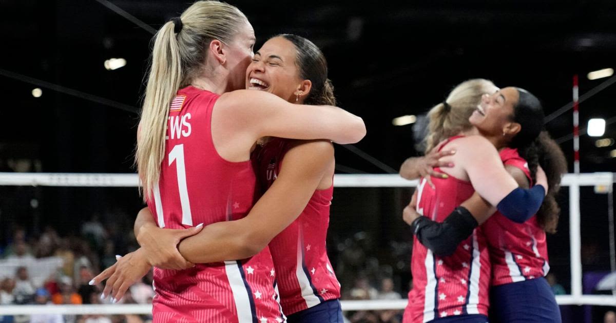 USA volleyball rolls Poland to advance to semifinals at Paris Olympics