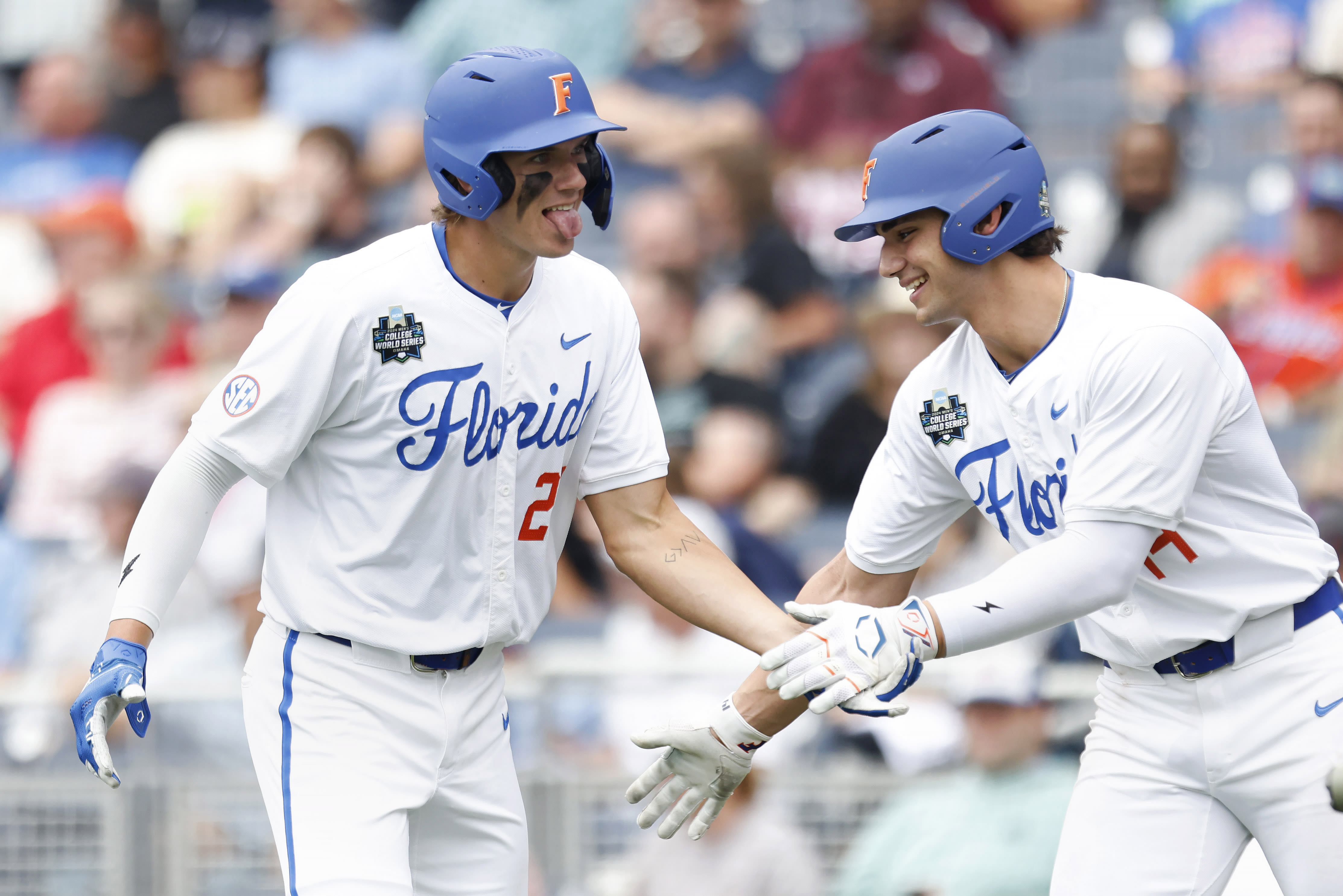 Men's College World Series Day 6: Brody Donay's 2 home runs power Florida over Kentucky and into semifinals