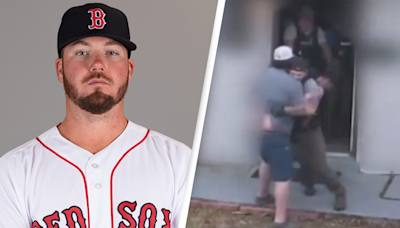 Shocking footage captures moment police arrest former Red Sox pitcher Austin Maddox for attempting to meet an underage girl