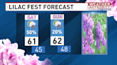 Showers loom over the Lilac Festival this weekend