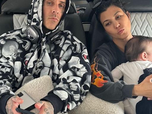 Kourtney Kardashian and Travis Barker's Baby Boy Rocky Is the Most Interesting to Look At in Sweet Photos - E! Online