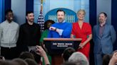 Jason Sudeikis, ‘Ted Lasso’ cast take over White House briefing to talk mental health