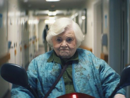 Cinema's new action hero is a 94-year-old daredevil who does her own stunts