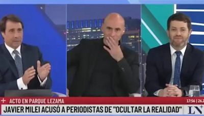 Eduardo Feinmann incomodó a Esteban Trebucq y expuso a Javier Milei