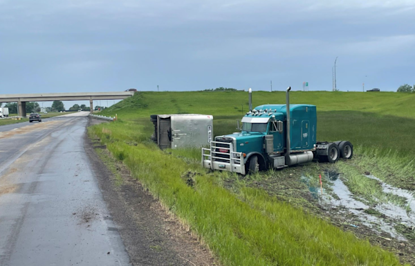Florida Semi Driver Charged and Cited after Rig Jackknifes in the Rain Near Casselton - KVRR Local News