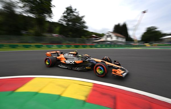 Norris and McLaren take command in second Belgian GP practice