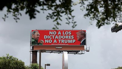 “No a los dictadores. No a Trump”, la campaña que relaciona a Fidel Castro y al líder republicano en Miami