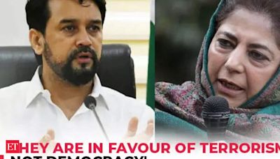 Anurag Thakur slams Mehbooba Mufti for cancelling poll campaign over Hezbollah chief’s deat