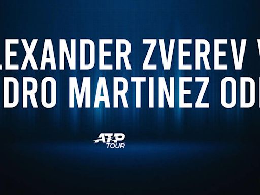 Alexander Zverev vs. Pedro Martinez Hamburg European Open Odds and H2H Stats – July 20