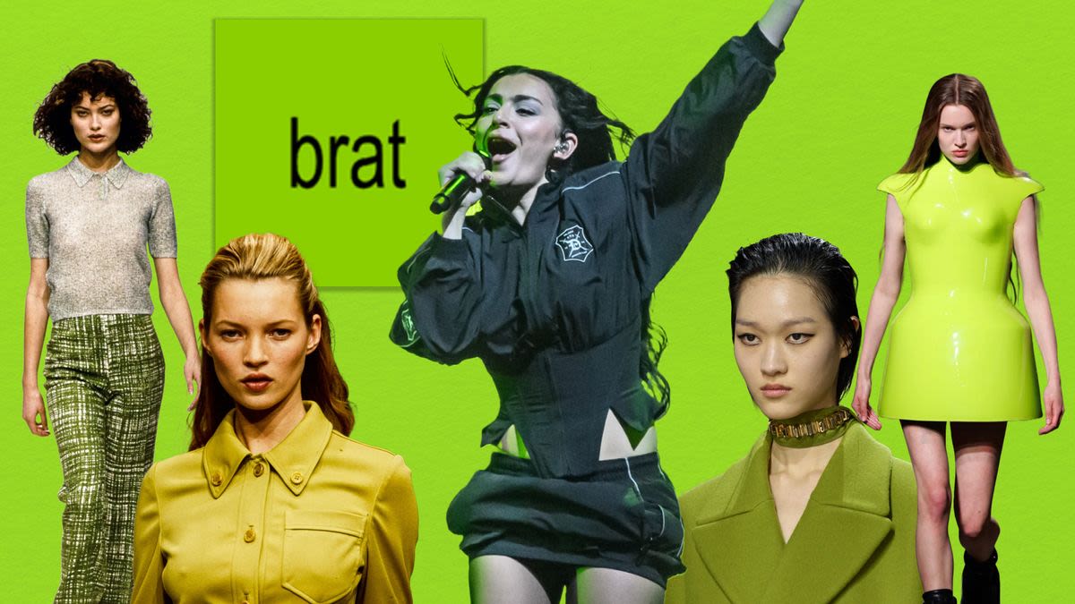 How the ‘Brat’ Green Trend Signals Fashion’s Return to “Ugly Chic”