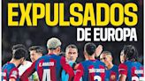 Barcelona arde tras la dolorosa eliminación de la Champions League: los señalamientos a Araujo por la expulsión y las lapidarias portadas de los medios