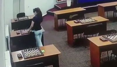 Chess player caught on camera attempting to poison rival with mercury