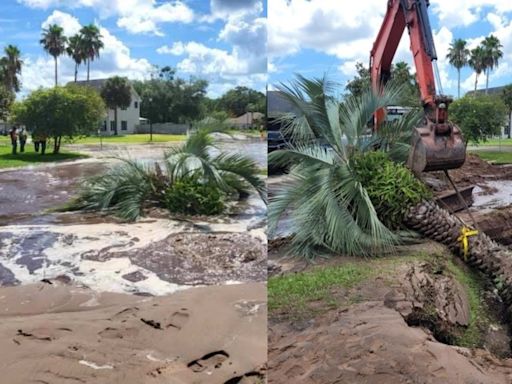 Pipe ruptures in East Arlington neighborhood causing flooding, water outages