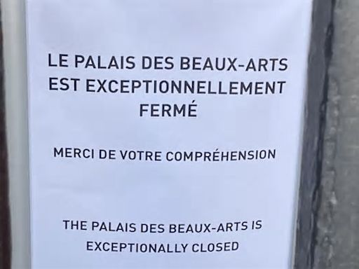 Fermé ce jeudi matin, le palais des Beaux-Arts de Lille a rouvert ses portes