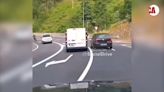 Peligro en una carretera de Guipúzcoa por la temeraria actitud de dos conductores: parecía una carrera de Fórmula 1 - MarcaTV