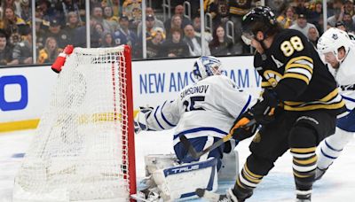 Bruins eliminate Maple Leafs on David Pastrnak’s goal in Game 7 OT thriller