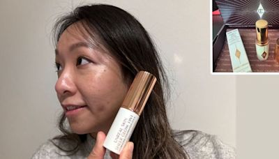 I tried Charlotte Tilbury's foundation stick and my skin is glowing