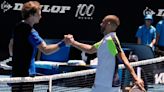 Going bananas: Australian Open player shares fruit with foe