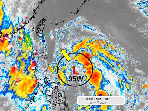 熱帶擾動95W很快靠近！專家曝對台影響、成颱機率