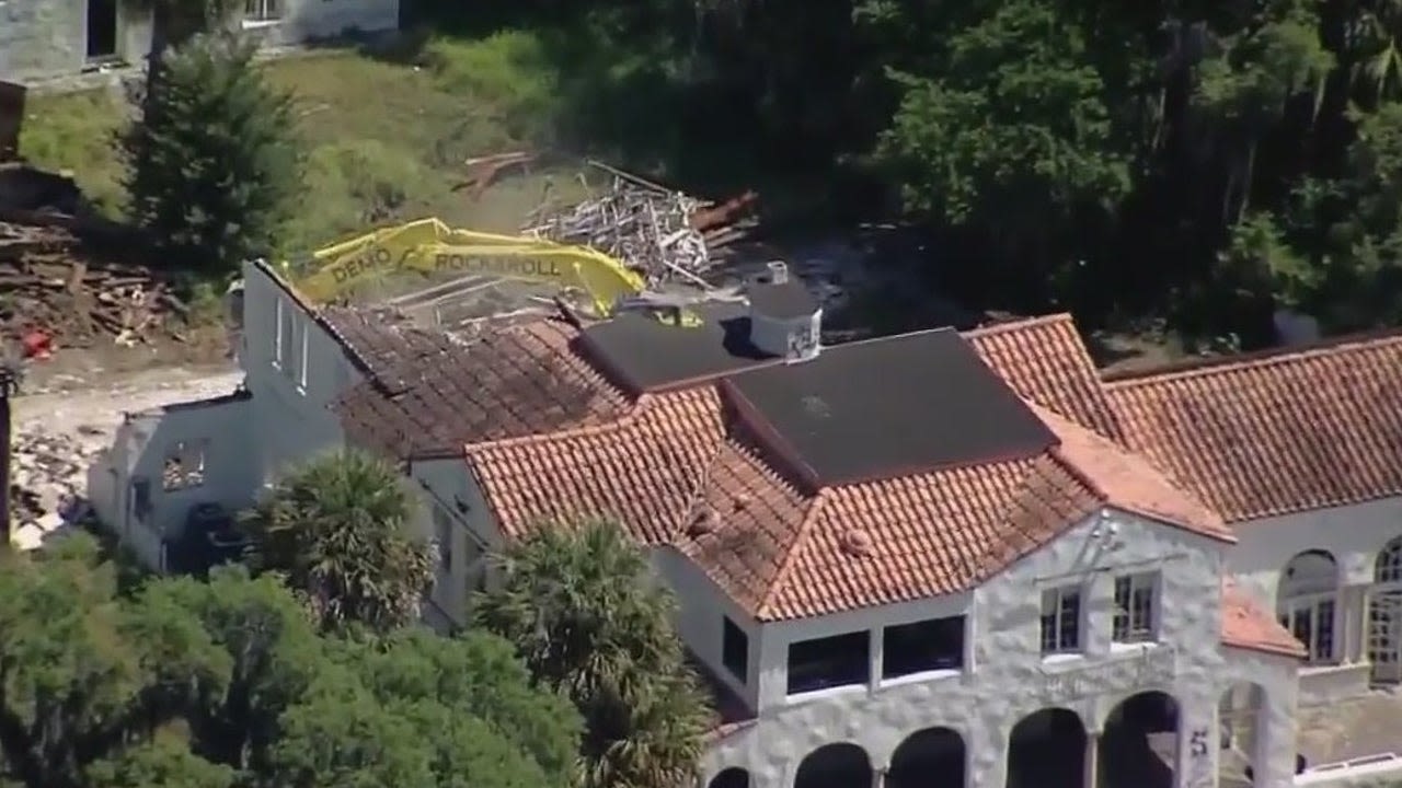 Florida home that once belonged to Osama Bin Laden's brother is being demolished