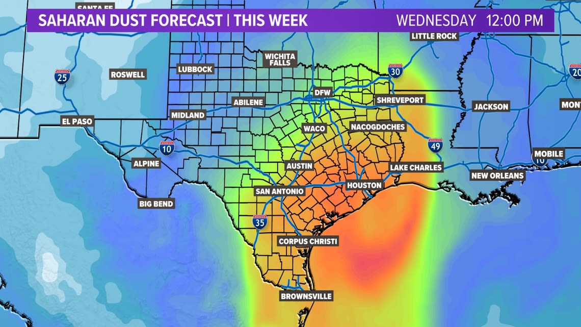 DFW Weather: Saharan dust will impact North Texas this week. Here's what you need to know.