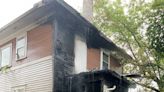 Firefighters respond to house engulfed in flames on Malcolm X St.