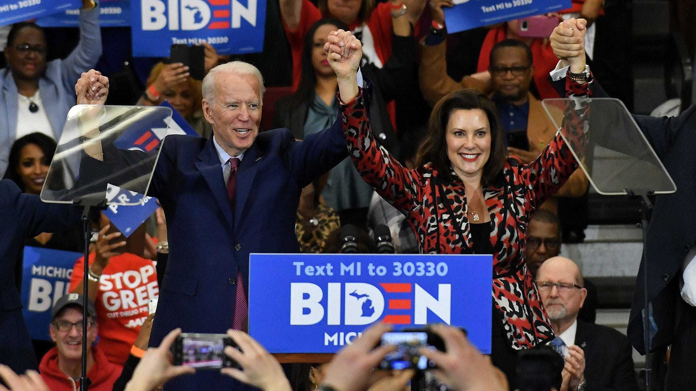 March 2020 Biden rally looked like 'a superspreader,' Whitmer says in new book