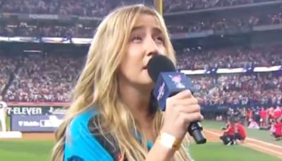 Ingrid Andress sings ‘worst National Anthem of all time’ at 2024 Home Run Derby