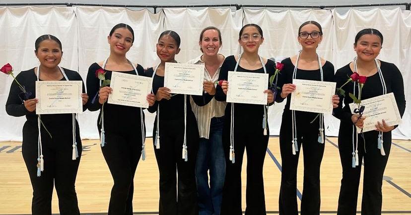 Six Castle Dome students inducted into National Honor Society for Dance Arts