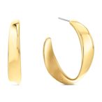 Calvin Klein CK Ethereal Metals C字扭轉穿式耳環 母親節禮物 送禮推薦 35000534