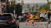 What to do? Which lane to drive in to get around pipe replacement in Somerset Borough?