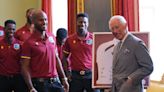 King hosts West Indies cricket team ahead of Lord’s Test match