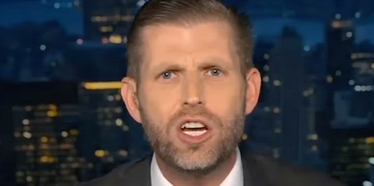 Eric Trump Busted In 'Obvious Lie' In Off-The-Rails Defense Of Dad