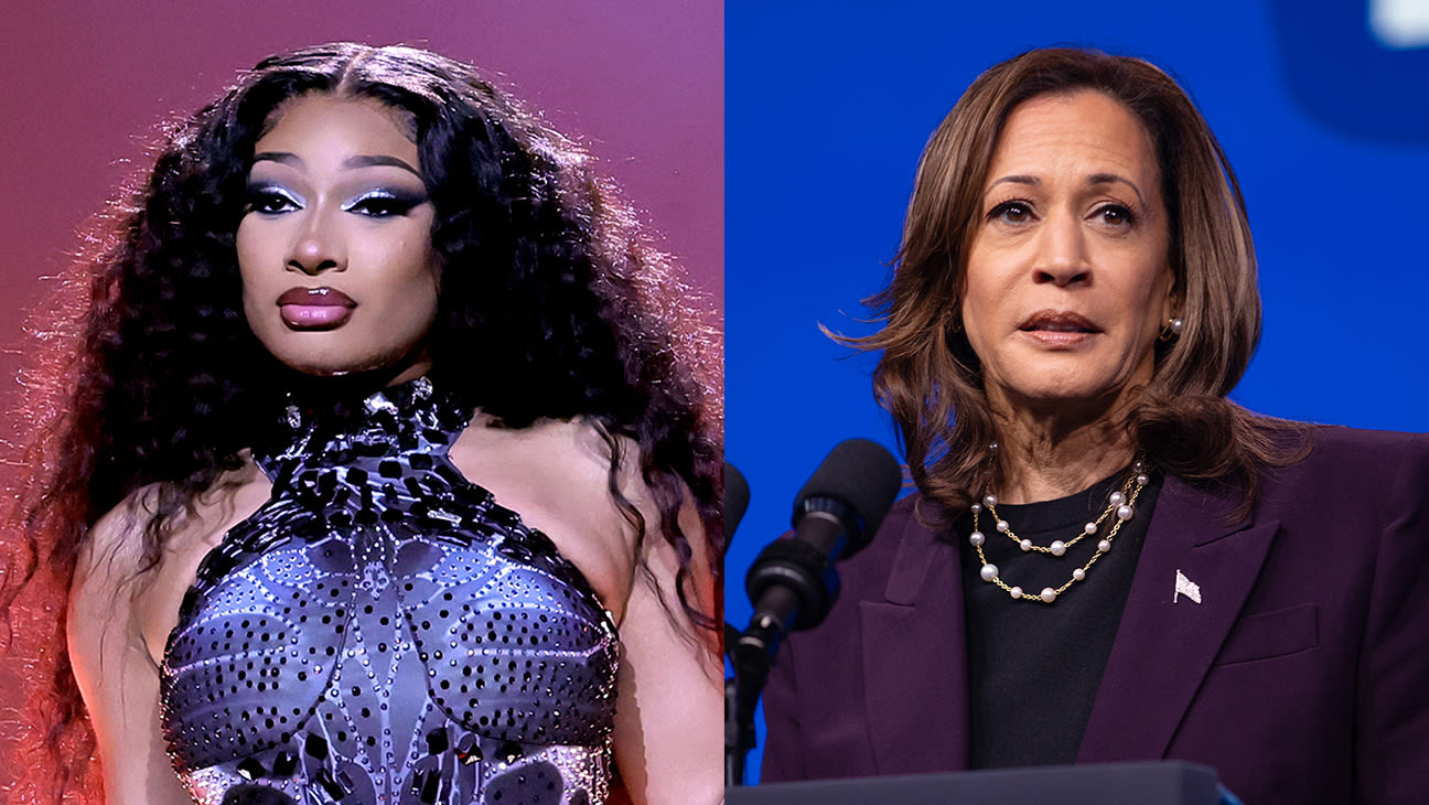 Megan Thee Stallion Dances, Raps and Stumps for Vice President Kamala Harris in Lively Rally