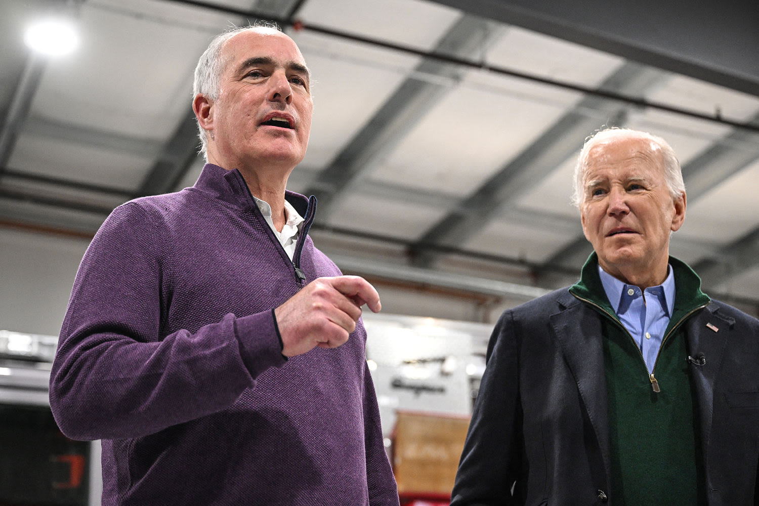 Bob Casey stands by Biden as other battleground Senate Democrats keep their distance