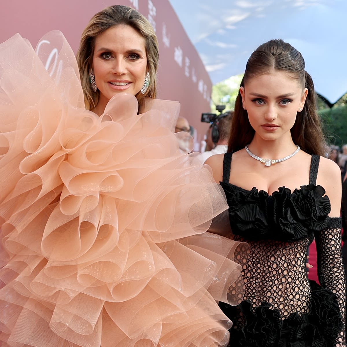 Heidi and Leni Klum Detail Mother-Daughter Date Night at amfAR Gala