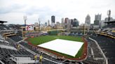 Saturday's Cubs-Pirates game goes into a rain delay after a wild sequence