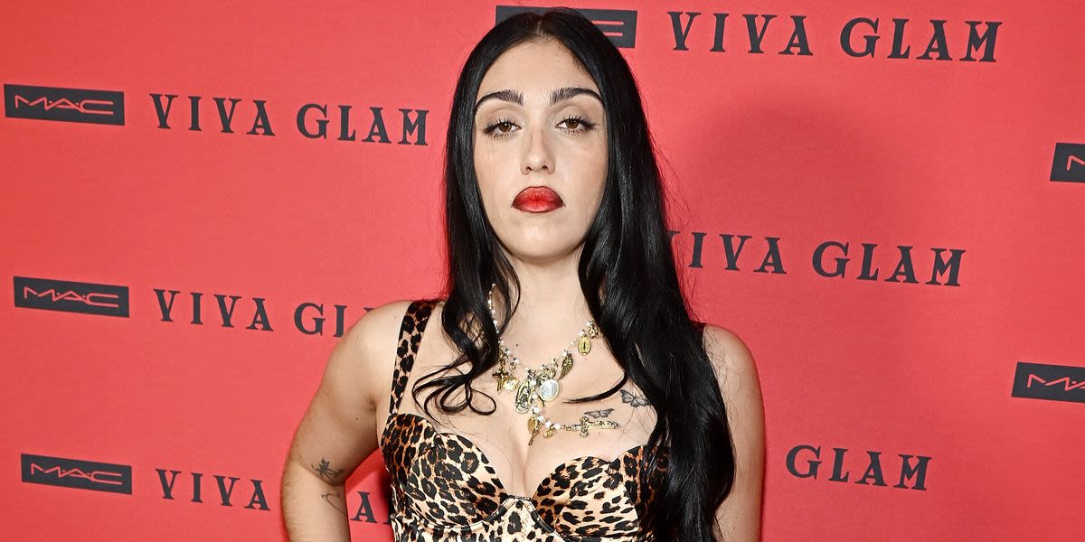 Madonna’s Daughter Lola Exudes Mob Wife Energy in a Leopard-Print Dress and Fuzzy Heels