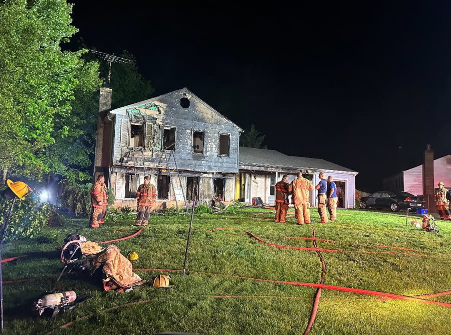 Lightning strike causes house fire in Poolesville, 65 firefighters respond