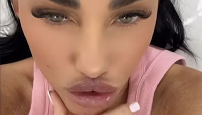 Katie Price undergoes her fifth round of lip injections in four months