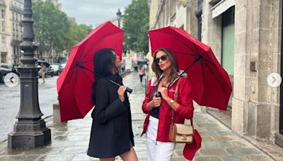 Cindy Crawford and daughter Kaia Gerber share stylish looks at Paris Olympics