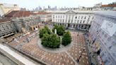 Mock coffins fill a square in Milan in a protest over workplace safety in Italy - The Morning Sun