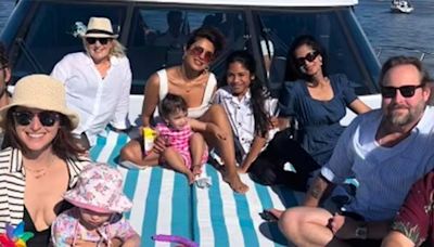 Priyanka Chopra parties with daughter Malti Marie and The Bluff team on yacht amid shoot, watch : Bollywood News - Bollywood Hungama